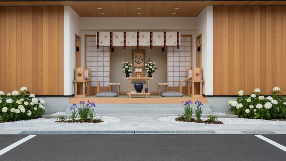 栃木県壬生町の地域に寄り添う葬儀会館の外観