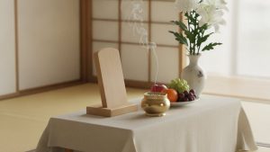 四十九日法要の祭壇（イメージ）