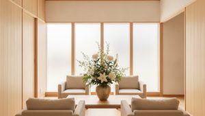山形あおば斎苑の会館ロビー（イメージ）