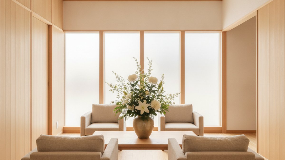 山形あおば斎苑の会館ロビー（イメージ）
